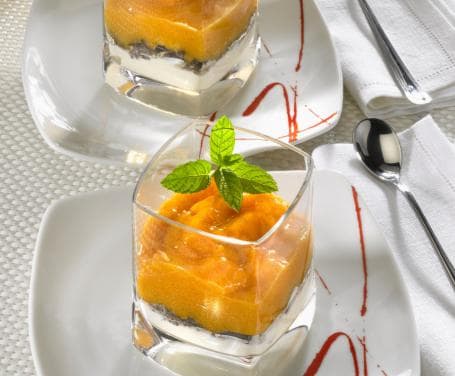 MOUSSE DI CACHI ALLA MENTA